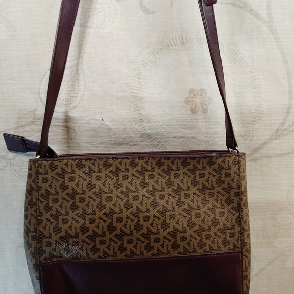 DKNY Crossbody Bag in Brown and Purple - Picture 3 of 5